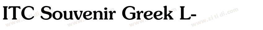 ITC Souvenir Greek L字体转换